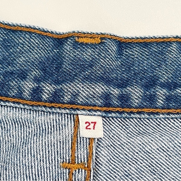 Levi’s Wedgie High Rise Distressed Denim Cutoff Short Havana Affair 26 - 27 - Picture 11 of 12